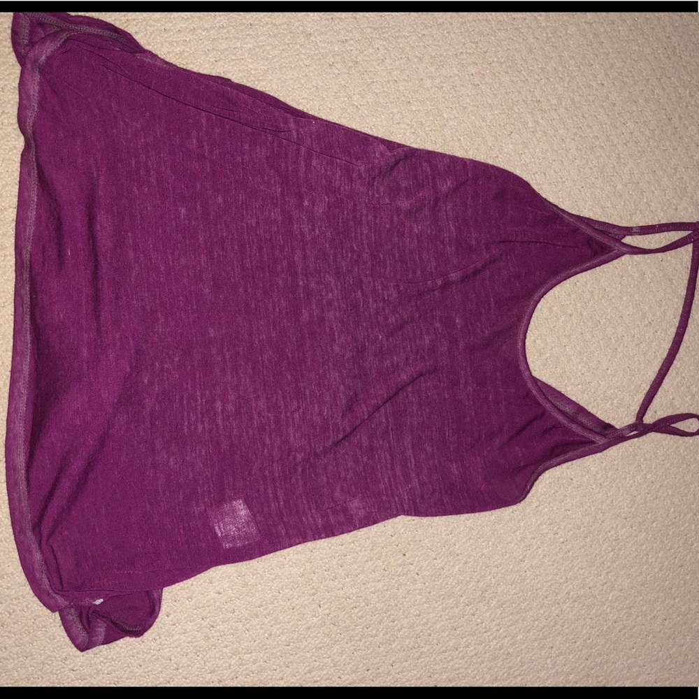 Free People Pink/ Purple Tank Top - Picture 3 of 4